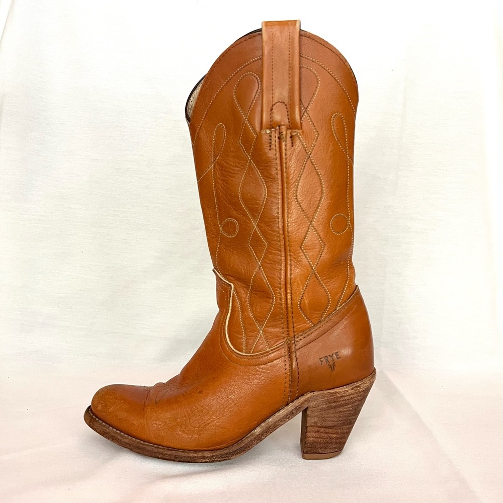 Vintage Frye Women's Leather Heeled Boots